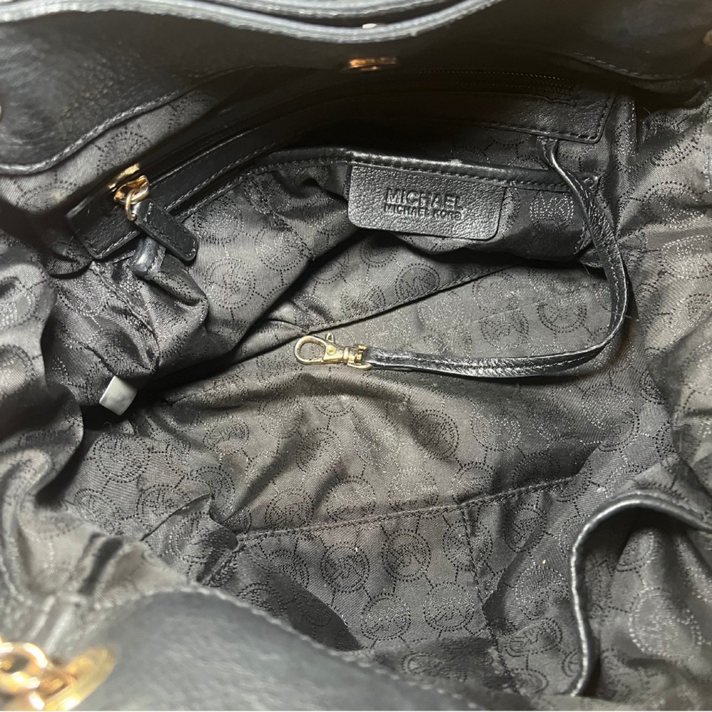 Michael Kors Black Leather Shoulder Bag - Picture 6 of 6